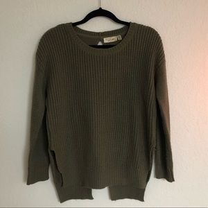 Knit Sweater W/ Back Cutouts